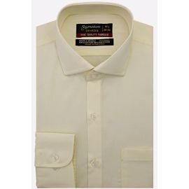 Cream Plain Formal Man Shirt