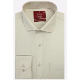 Khaki Plain Formal Shirt