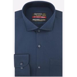 Navy Blue Plain Formal Shirt