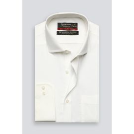 Off White Plain Formal Shirt