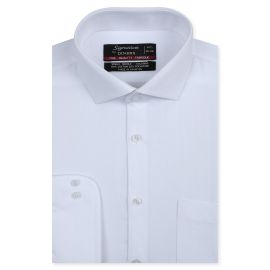 White Plain Formal Men Shirt