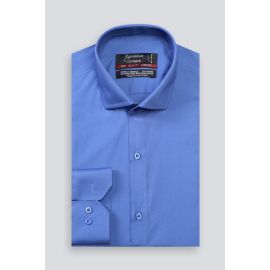 Royal Blue Plain Formal Shirt