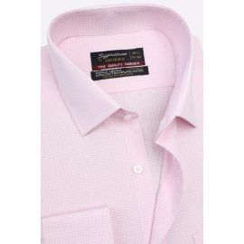 Pink Check Formal Shirt