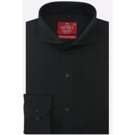 Black Plain Formal Shirt