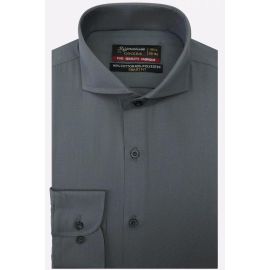 Charcoal Plain Formal Shirt