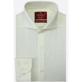 Cream Plain Formal Shirt