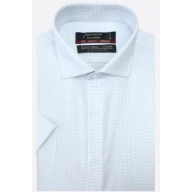 White Check Formal Shirt (Half Sleeves)