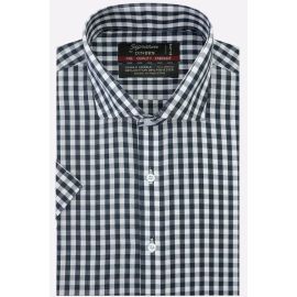 Gingham Check Formal Shirt (Half Sleeves)