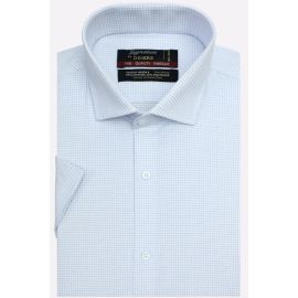 Mini-Check Formal Shirt (Half Sleeves)