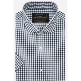 Gingham Check Formal Shirt (Half Sleeves)