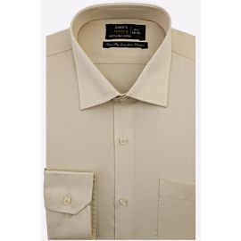 Fawn Plain Formal Men Shirt