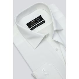 Off White Plain Formal Shirt