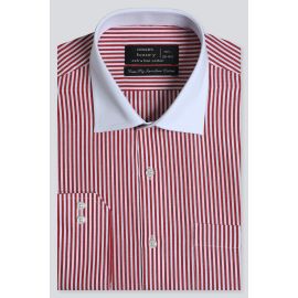 Red Stripe Formal Shirt