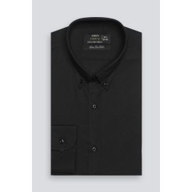 Black Plain Formal Shirt