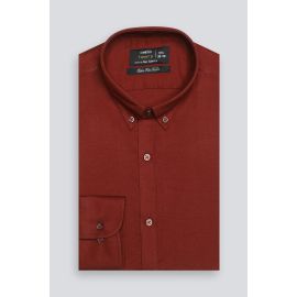Maroon Plain Formal Shirt