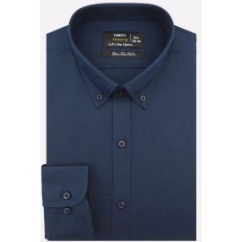 Navy Blue Plain Formal Shirt