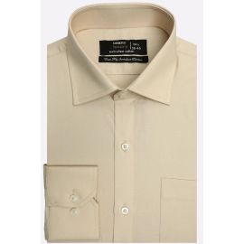Fawn Self Textured Formal Shirt