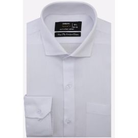 White Self Twill Formal Shirt