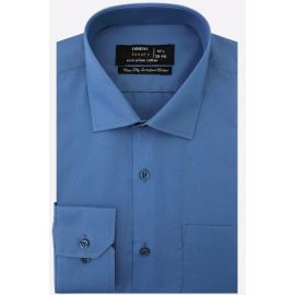 Blue Plain Formal Shirt