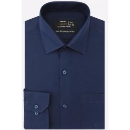 Navy Blue Plain Formal Shirt