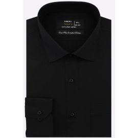 Black Self Textured Formal Shirt
