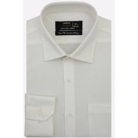 Off White Self Textured Formal Shirt