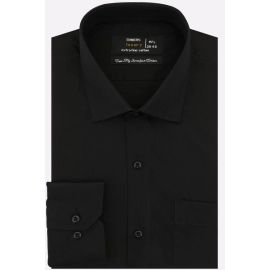 Black Self Textured Formal Shirt