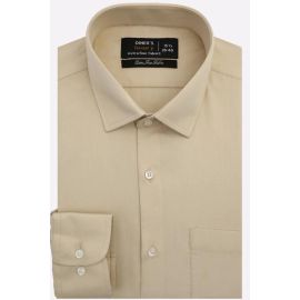 Cream Self Twill Formal Shirt