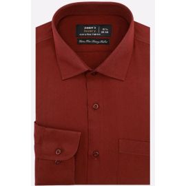 Maroon Self Twill Formal Shirt
