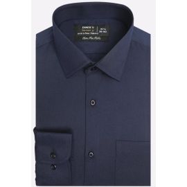 Navy Blue Self Twill Formal Shirt