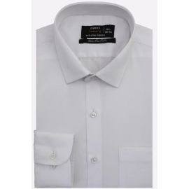 White Self Twill Formal Shirt