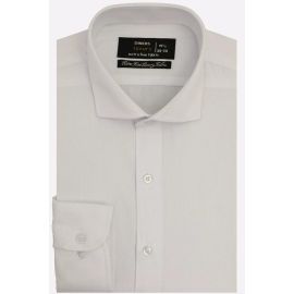 White Hairline Stripes Formal Shirt