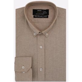 Fawn Self Textured Formal Shirt