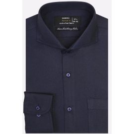 Navy Blue Dobby Formal Shirt