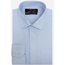 Sky Blue Self Formal Shirt