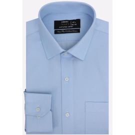 Sky Blue Self Formal Shirt