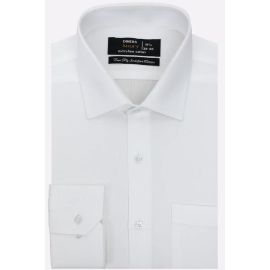 White Self Textured Formal Shirt