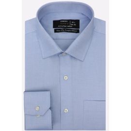 Sky Blue Self Formal Shirt
