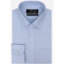 Sky Blue Self Twill Formal Shirt