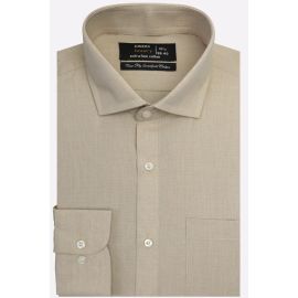 Fawn Self Textured Formal Shirt