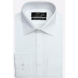 White Self Formal Shirt