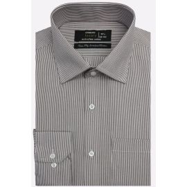 Brown Stripes Formal Shirt