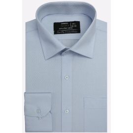 Sky Blue Self Formal Shirt