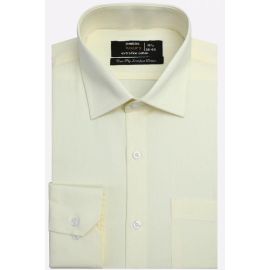 Yellow Plain Formal Shirt
