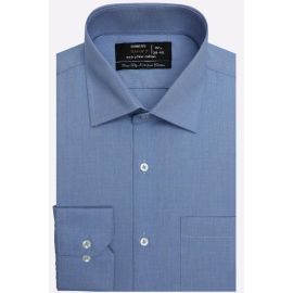 Blue Plain Formal Shirt