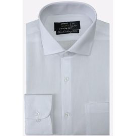 White Self Stripe formal shirt