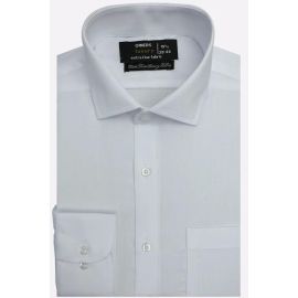 White Self Formal Shirt