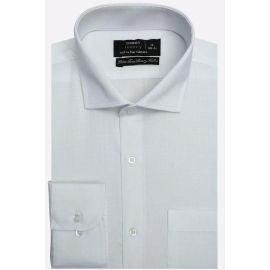 White Self Formal Shirt