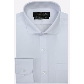 White Self Formal Shirt