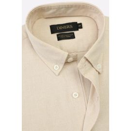 Yellow Self Textured Casual Shirt